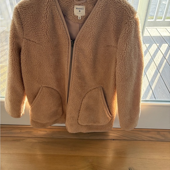 Marea By Liz Joy Jackets & Blazers - MAREA Soft Tan Sherpa Jacket
